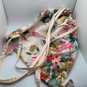 Floral Drawstring Backpack
